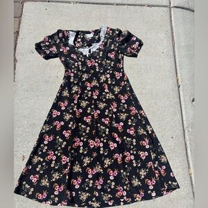 Vintage infatuations Summer Dress granny core floral medium